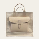 Sac 2 in Veggie Tan and Natural Canvas