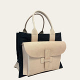 Sac 1 in Veggie Tan and Dark Denim