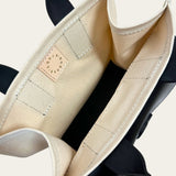 Sac 1 in Black Oxford and Natural Canvas