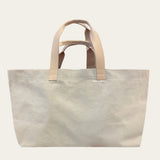 Carry All Bag in Canvas and Natural Veggie Tan