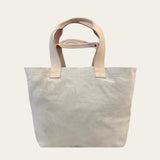 Carry All Bag in Canvas and Natural Veggie Tan