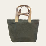 Carry All Bag in Canvas and Natural Veggie Tan
