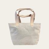 Carry All Bag in Canvas and Natural Veggie Tan
