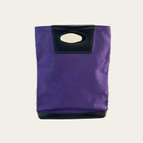 Fold Over in Black Oxford and Deep Purple Canvas