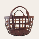 Circle Woven Basket WH