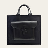 Sac 2 in Black Oxford and Black Canvas