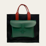 Sac 2 in Kelly Green Red and Black Canvas