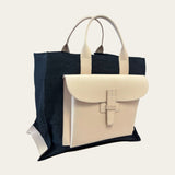 Sac 2 in Veggie Tan and Dark Denim