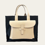 Sac 2 in Veggie Tan and Dark Denim