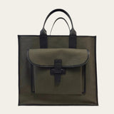 Sac 2 in Pine Canvas with Vegan Trim