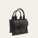 Sac Petit  in Pine Canvas with Vegan Trim