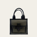 Sac Petit  in Pine Canvas with Vegan Trim