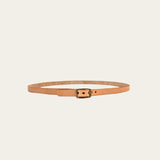 Skinny 1/2" Belt in Natural Veggie Tan