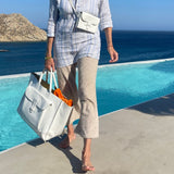Belt Sac in White Italian
