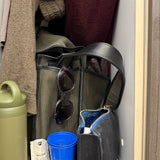 Messenger Sac  in Pine Canvas with Vegan Trim