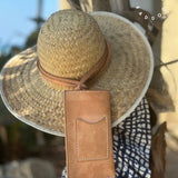 Eyeglasses/Phone Sac in Natural Veggie Tan