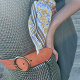 Circle Buckle Belt in Honey