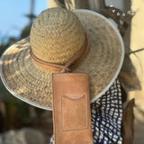 Eyeglasses/Phone Sac in Natural Veggie Tan