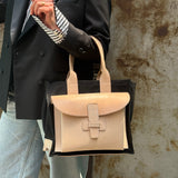 Sac 1 in Veggie Tan and Black Canvas