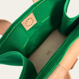 Sac 1 in Kelly Green Canvas and Natural Veggie Tan