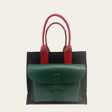 Sac 1 in Kelly Green, Red and Black Canvas