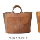 Sac 2 in Natural Veggie Tan