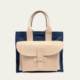 Sac 1 in Veggie Tan and Medium Denim